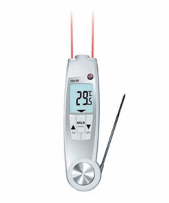 Nhiệt kế Testo 104 IR: Máy đo nhiệt độ thâm nhập, đo hồng ngoại.