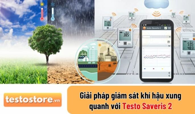 Giám sát khí hậu xung quanh với Testo Saveris 2