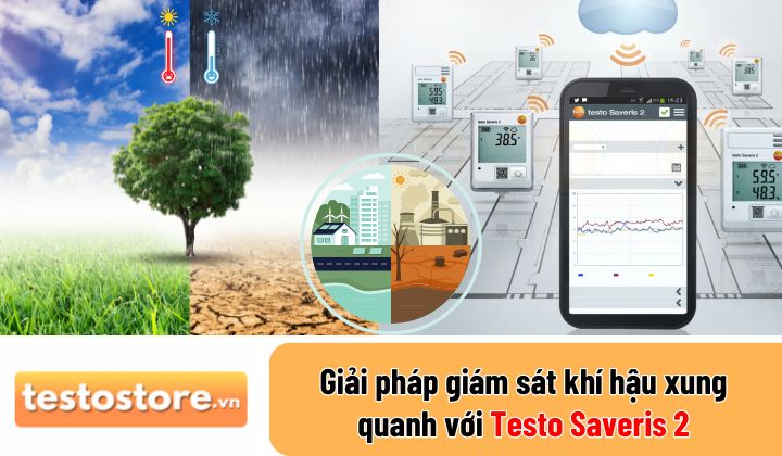 Giám sát khí hậu xung quanh với Testo Saveris 2
