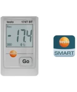 Nhiệt kế tự ghi Testo 174 T BT (Màu trắng, Bluetooth®, App, Mini)