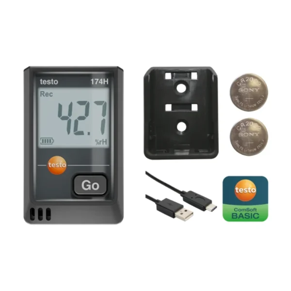 Phụ kiện theo máy Testo 174 H màu đen