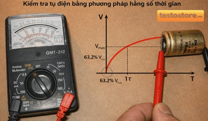 Kiểm tra tụ điện bằng phương pháp hằng số thời gian