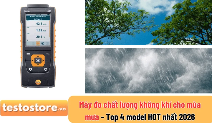 máy đo chất lượng không khí cho mùa mưa