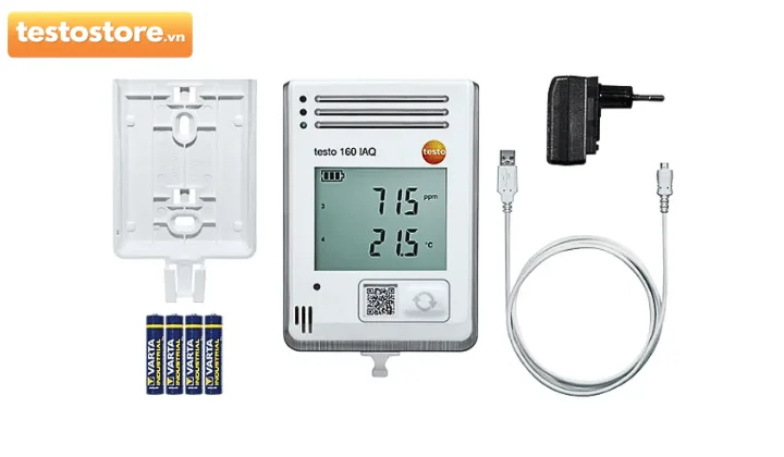Testo 160 IAQ – Máy ghi dữ liệu chất lượng không khí trong nhà