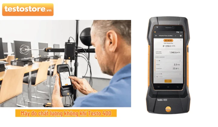 Testo 400 Máy đo chất lượng không khí đa năng chuyên nghiệp