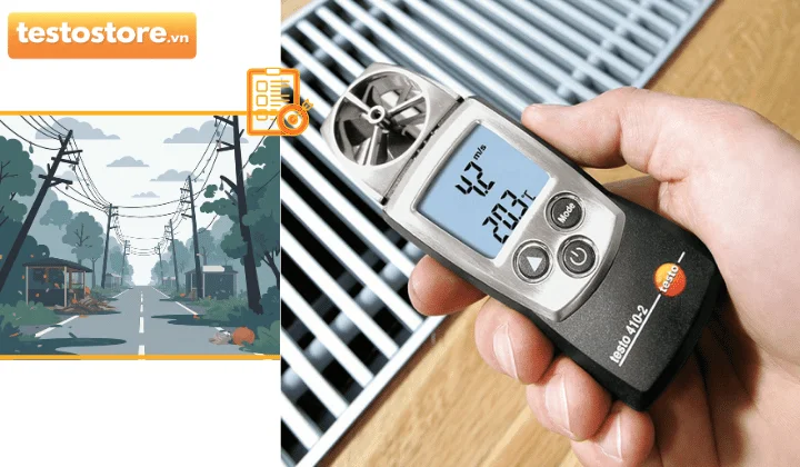 Xác định môi trường đo trong hệ thống HVAC trước khi chọn máy đo tốc độ gió phù hợp